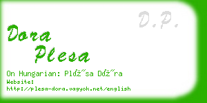 dora plesa business card